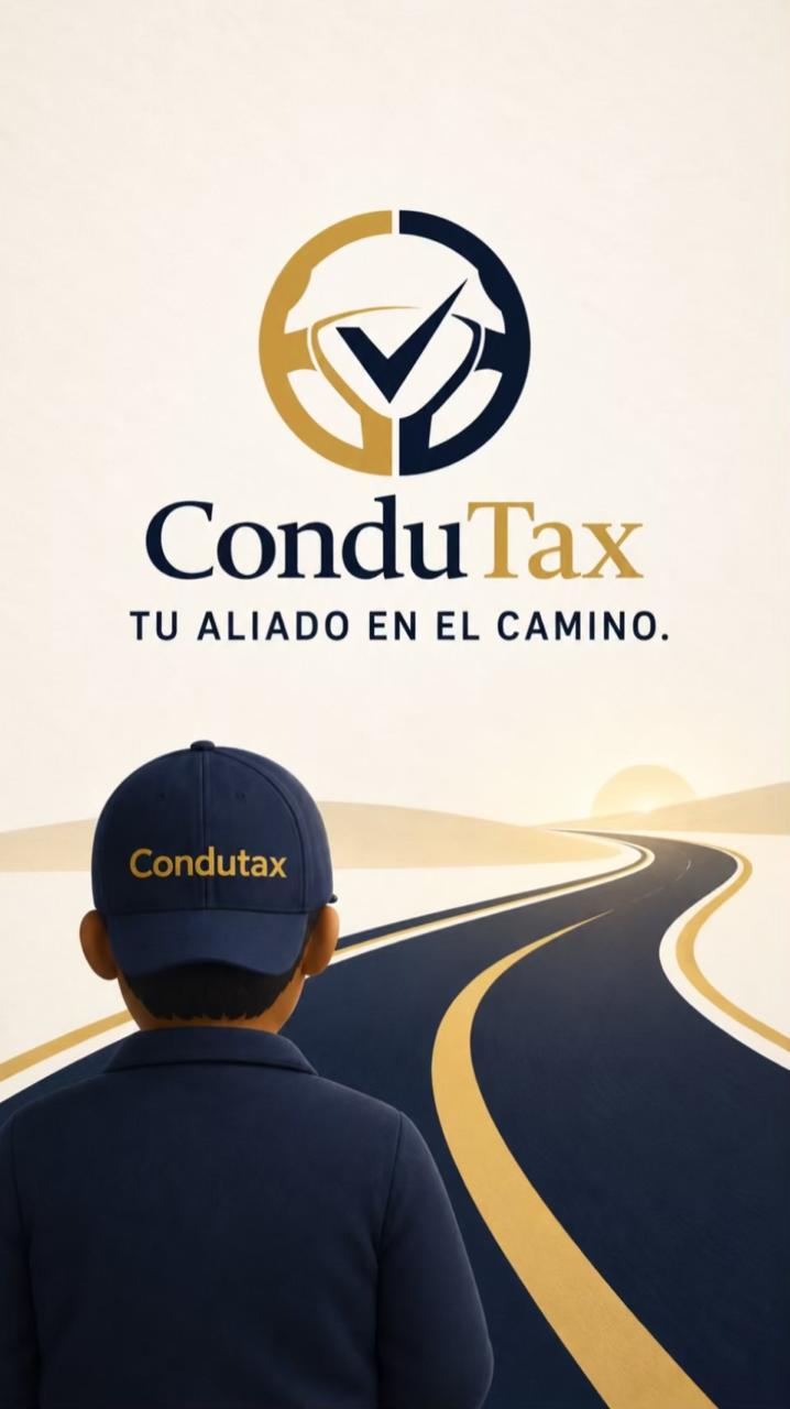 El personaje de ConduTax de espaldas frente a un camino